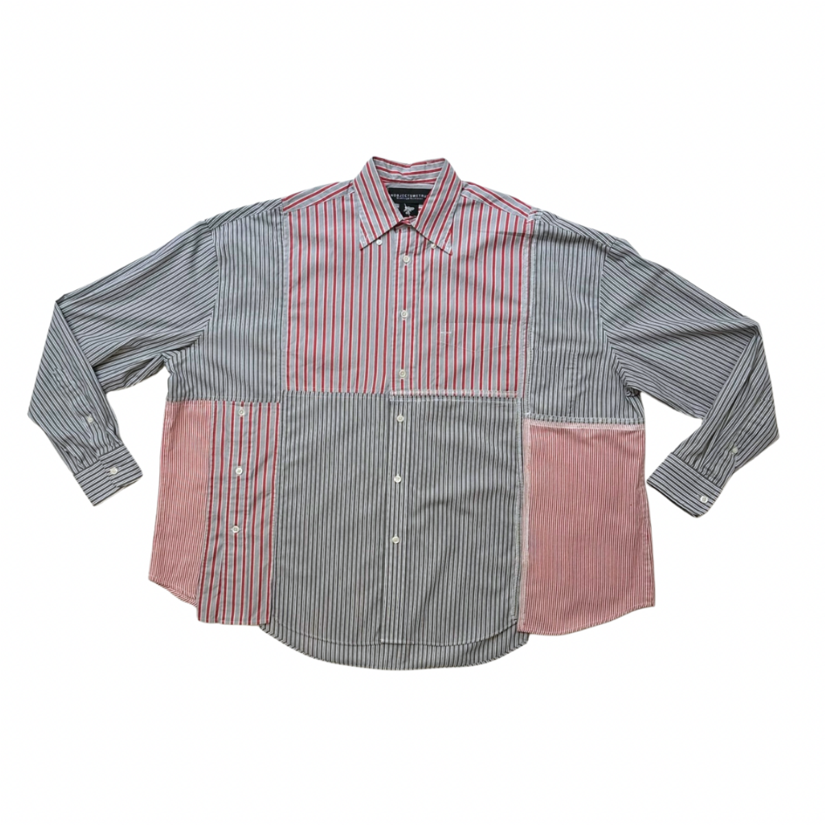 Working Class dress shirt No.7 Red/ grey- L