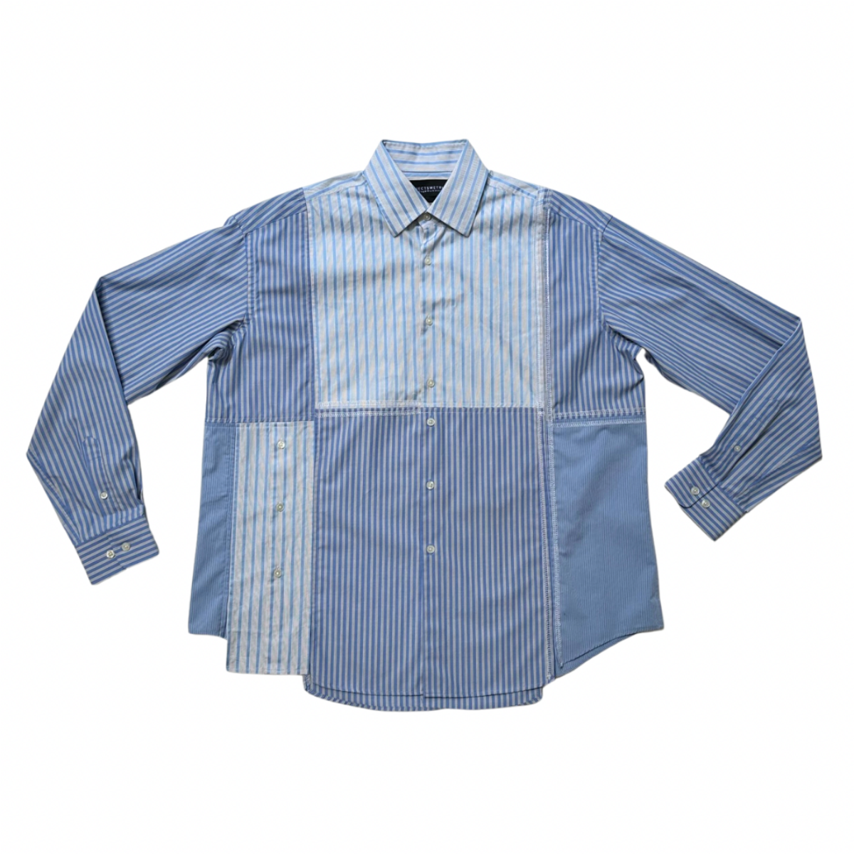 Working Class dress shirt No.4 Mix Blue- S