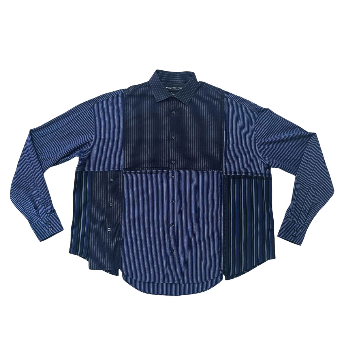 Working Class dress shirt- Navy/Black (L)