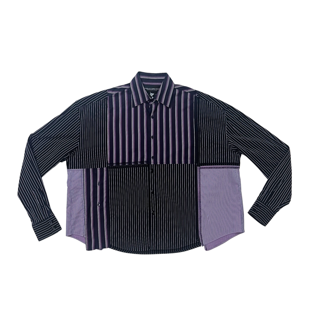 Working Class dress shirt- Purple/ Black (M)