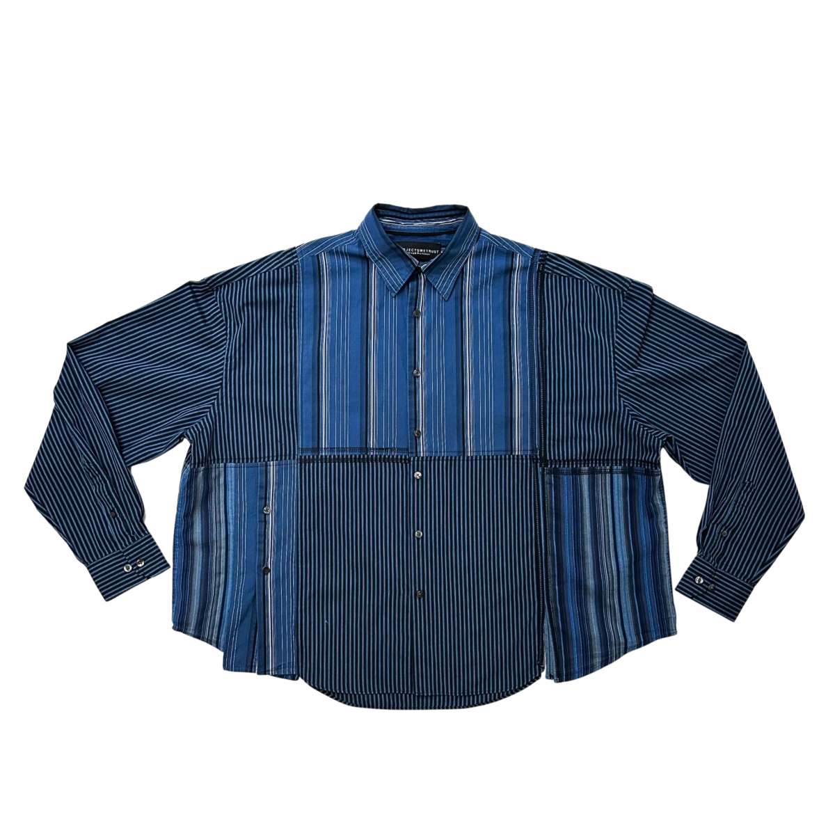 Working Class dress shirt- navy/ blue (L)