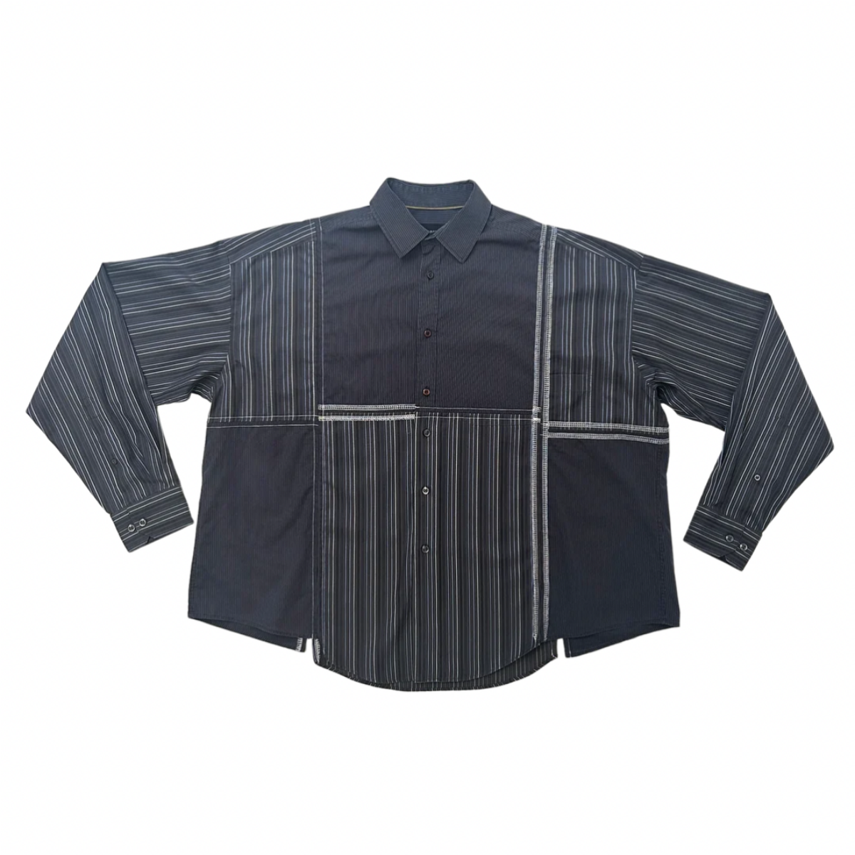 Working Class dress shirt- 2 tone dark purple (M)